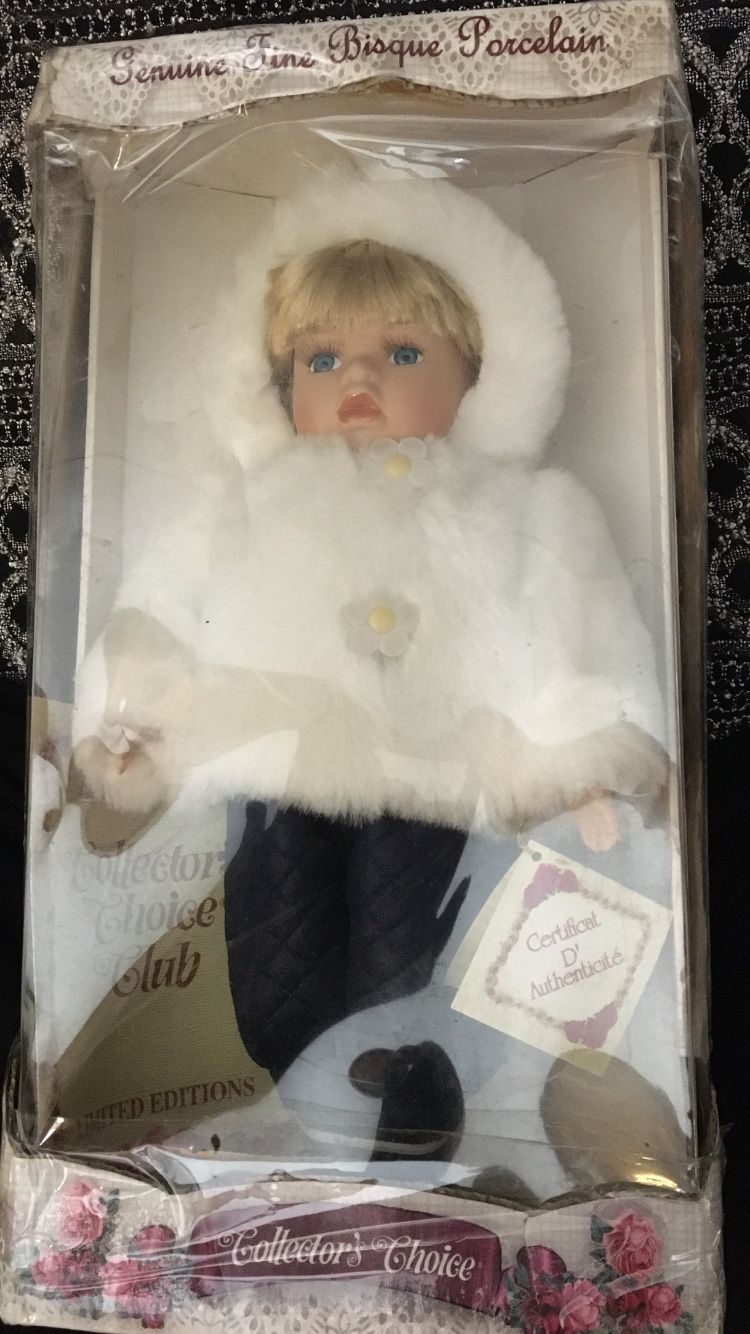 Collectors Choice Genuine Fine Bisque Porcelain Limited Edition Doll