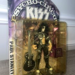 McFarlane Toys Paul Stanley KISS Psycho Circus 7in Figure Guitar Stand.(#21)