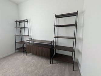 Entertainment Center with bookshelves