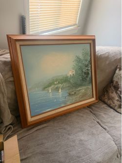 Coastal Landscape Oil Painting