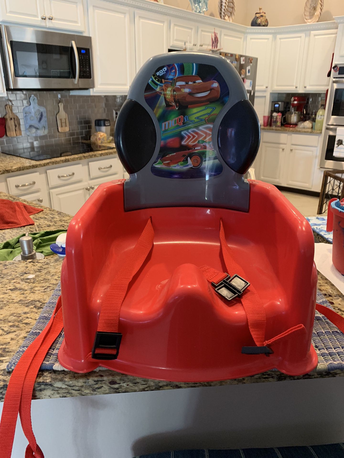 Booster high chair seat