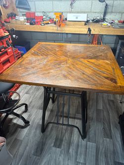 Wood table and 4 chairs