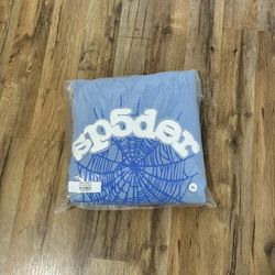 Sp5der Hoodie Baby Blue OG