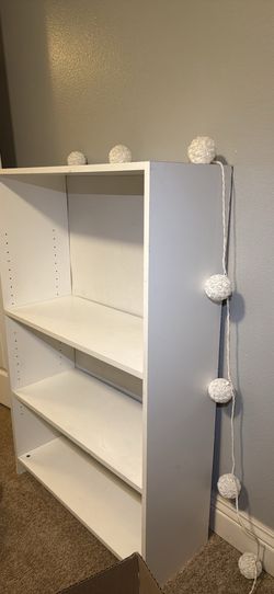 White Bookshelf/ Storage Shelf