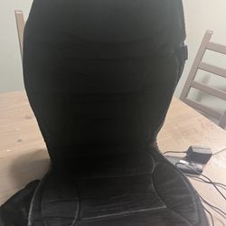 Memory Foam Back Massage Cushion with Heat, 6 Vibration Massage Nodes and 3 Heating Pads, Massage