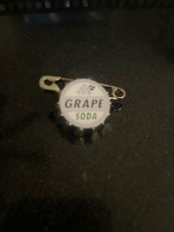 Disney movie UP Ellie Badge Grape Soda Safety Pin