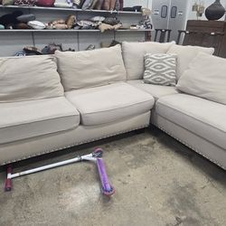 Sofia Vergara Claremont Beige 2 Pc Sectional