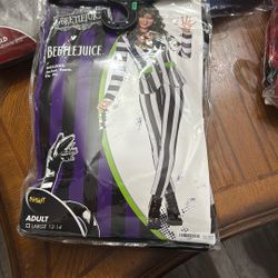 Halloween Spirit Woman Beetlejuice Size Large 