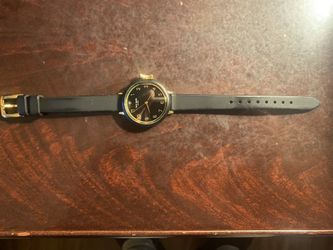 Kate Spade Black Silicone Park Row Watch 