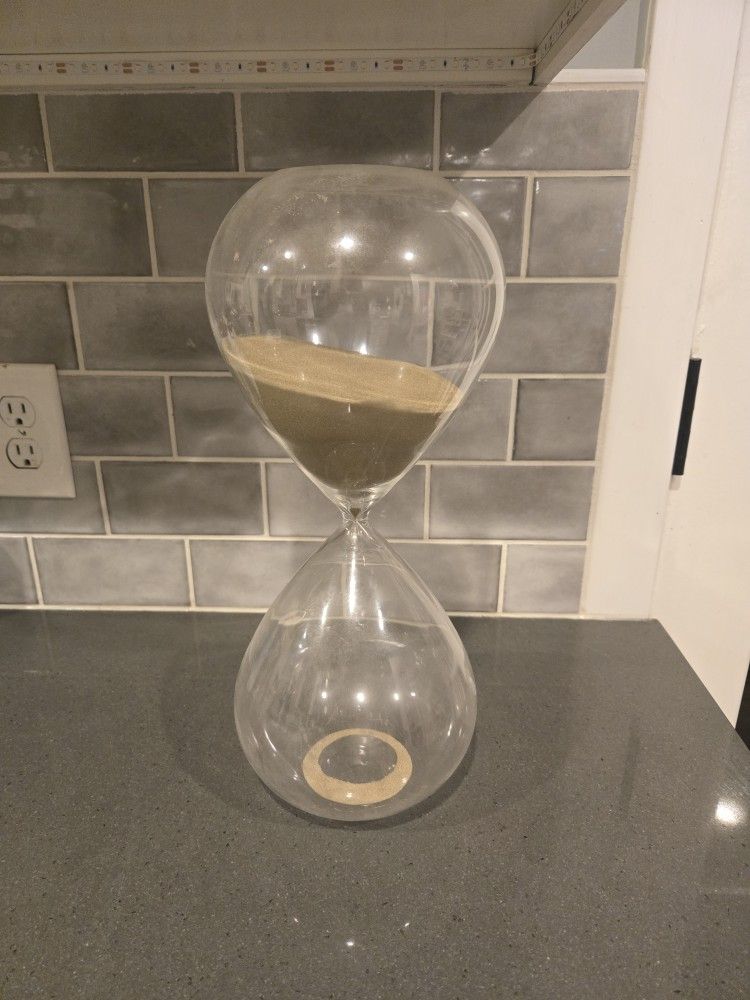 Glitter Hourglass Decor