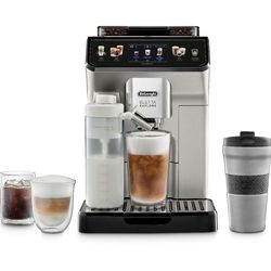 De'Longhi Eletta Explore Espresso Machine with Cold Brew, Hot & Cold Milk Frother - 50+ Recipes, Built in Grinder, User Profiles, Smartphone Compatibl