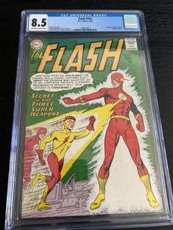 The Flash #135 CGC 8.5 1963 1st Appearance Kid Flash Wally West Yellow Costume