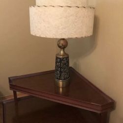 Antique lamp and shade