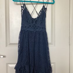 Free people navy blue dress
