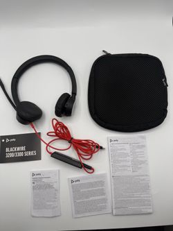 Poly Quick Start Blackwire 3200 Series Headphones with Microphone