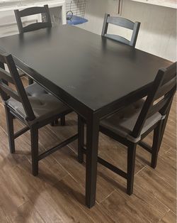 Small table with 4 chairs