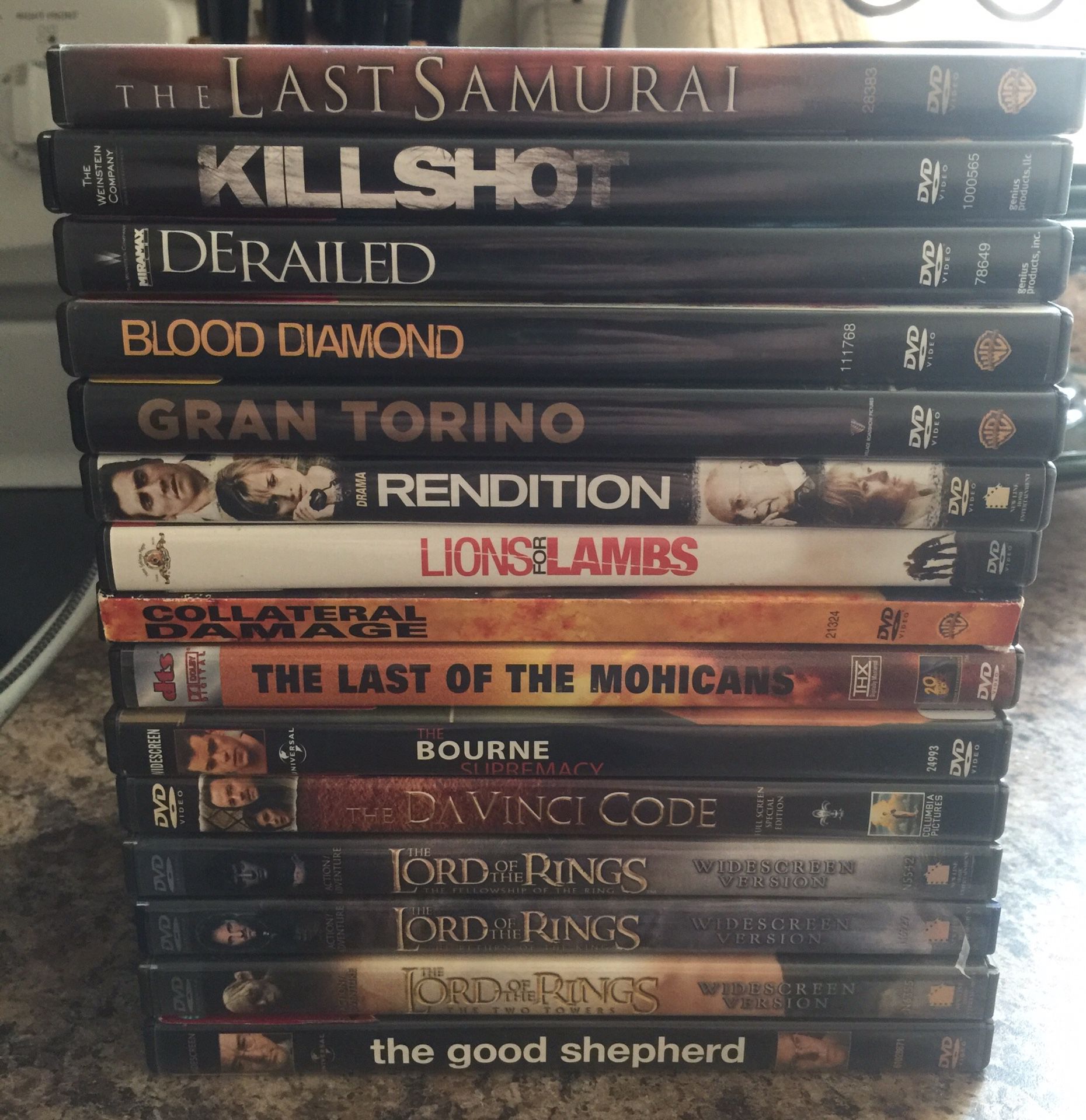 Lord of The Rings DVDs