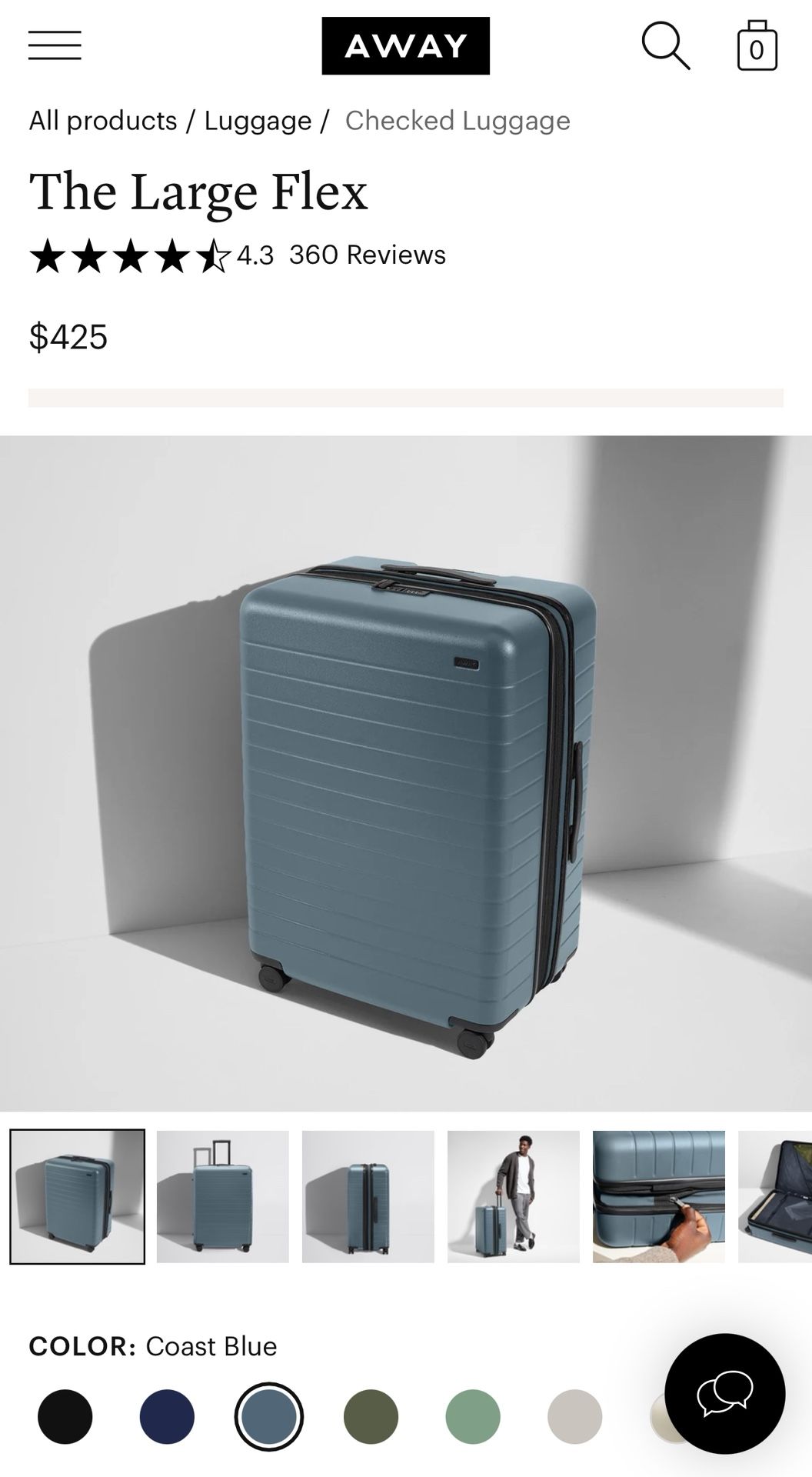 Away - Large Flex in Coast Blue