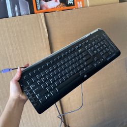 HP Black Computer Keyboard 