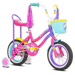 12" LittleMissMatched Unicorn Child's Bicycle, 12" Wheels, Toddlers Ages 3+, Pink,Purple BRAND NEW WITH TAGS