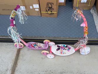 Disney Princess and Minnie Mouse Kids Scooters (see description)