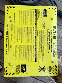 Used Eaton Power Distribution Box + 20’ 50-Amp Cord