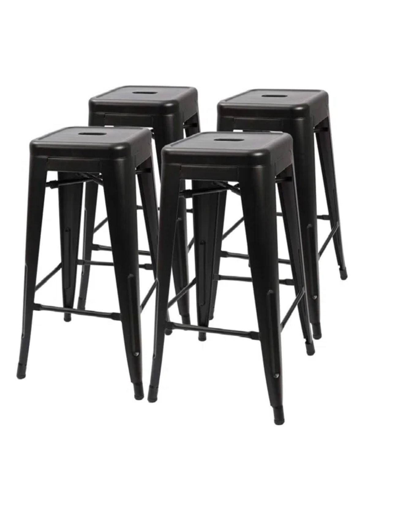 Used Black Stool Set Of 4
