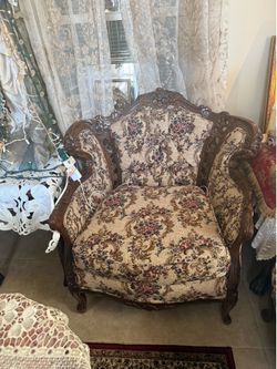 Three Piece Antique Style Couch Set
