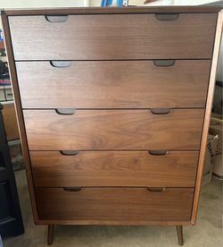 Mid-Century 6-Drawer Walnut Dresser