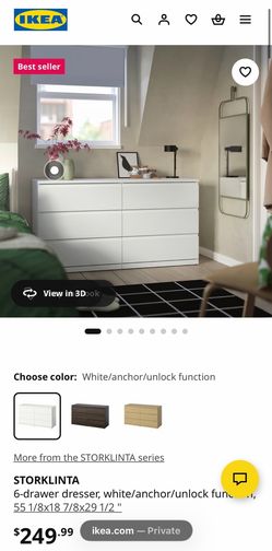 IKEA Malm White Dresser