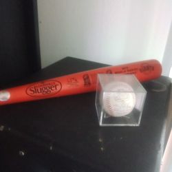 Sf Giants 2014 World Series Bat & Pablo Sandoval Auto Ball