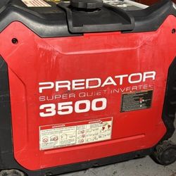 PREDATOR GAS 3500 WATTS INVERTER SUPER QUITE GENERATOR 