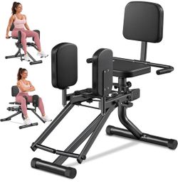 2-in-1 Hip Abductor Adductor Machine 440LBS Glute Trainer Adjustable Resistance