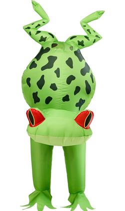 Rubies Upside-Down Frog Inflatable Costume for Adults, Unisex One Size Age Range Description Adult Included Components Inflatable Costume Special Siz