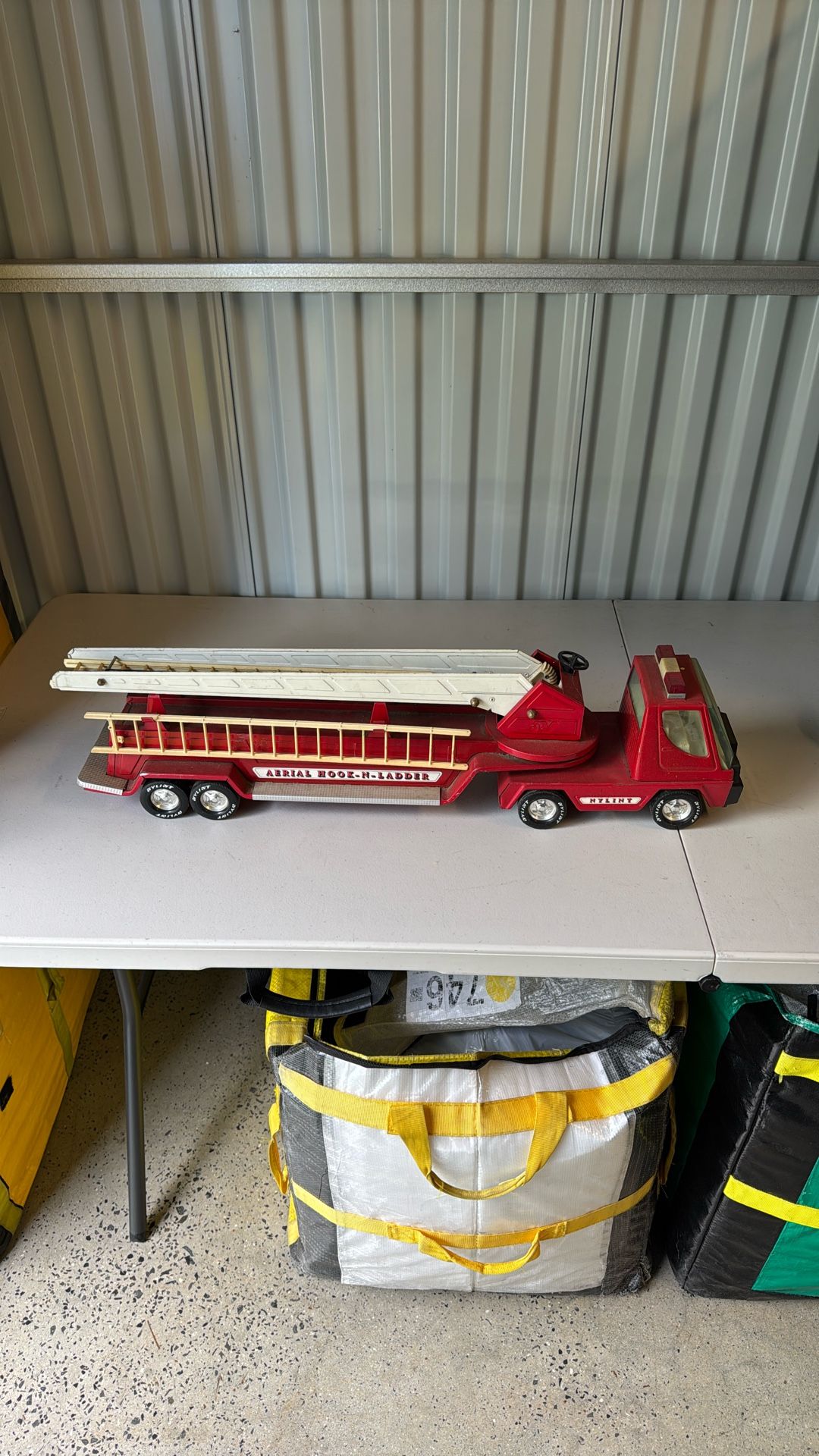 Vintage Nylint 60’s Aerial Hook N Ladder Fire Truck
