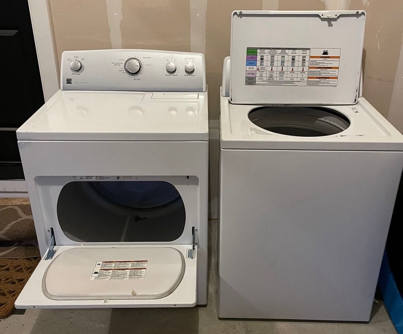 Washer and dryer