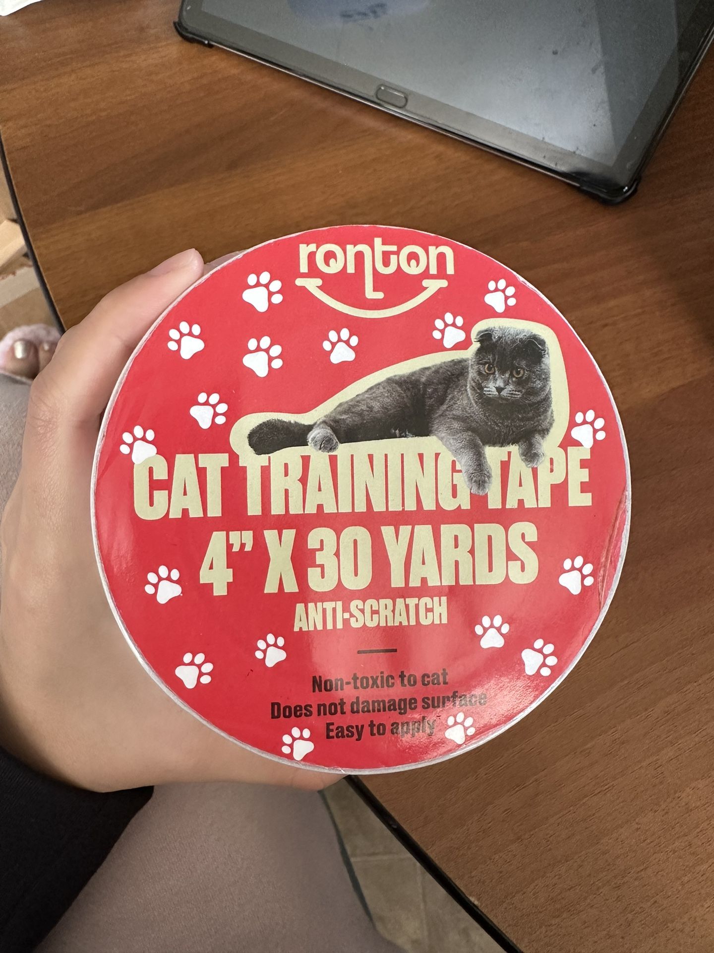 Cat Scratch Furniture Protector Tape, Cat Anti Scratch Deterrent Training Tape, Double Sided Clear Sticky Paws Guards for Carpet, Sofa, Couch, Door