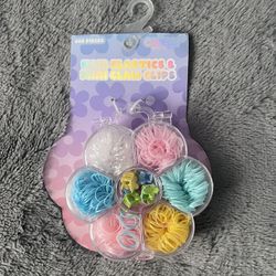 Girl Hair Elastics & Mini Claw Clips
