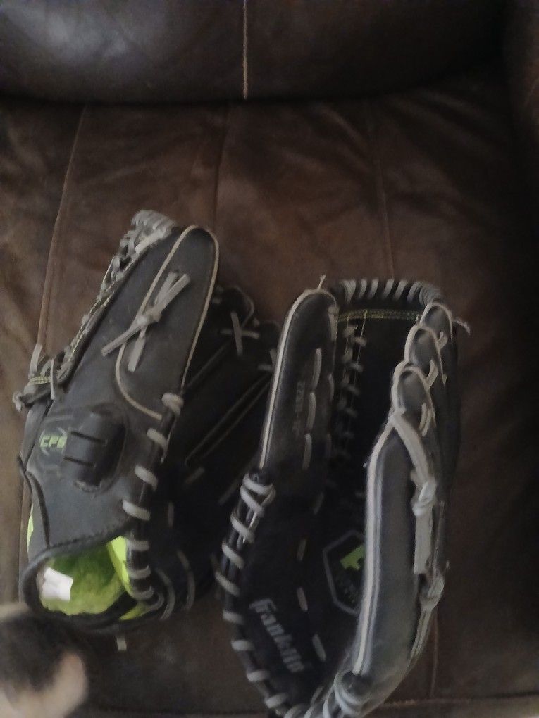 Slightly Used Kids Baseball Glove