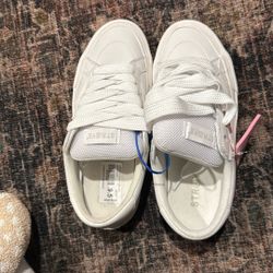 White Straye Shoes