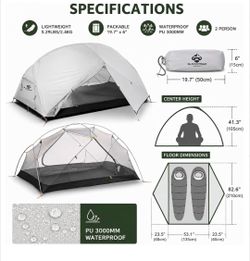 New 2p tent backpacking hiking rei 1/2 dome marmot limelight big Agnes blacktail dome ultralight 2 person msr freestanding high volume camp hike