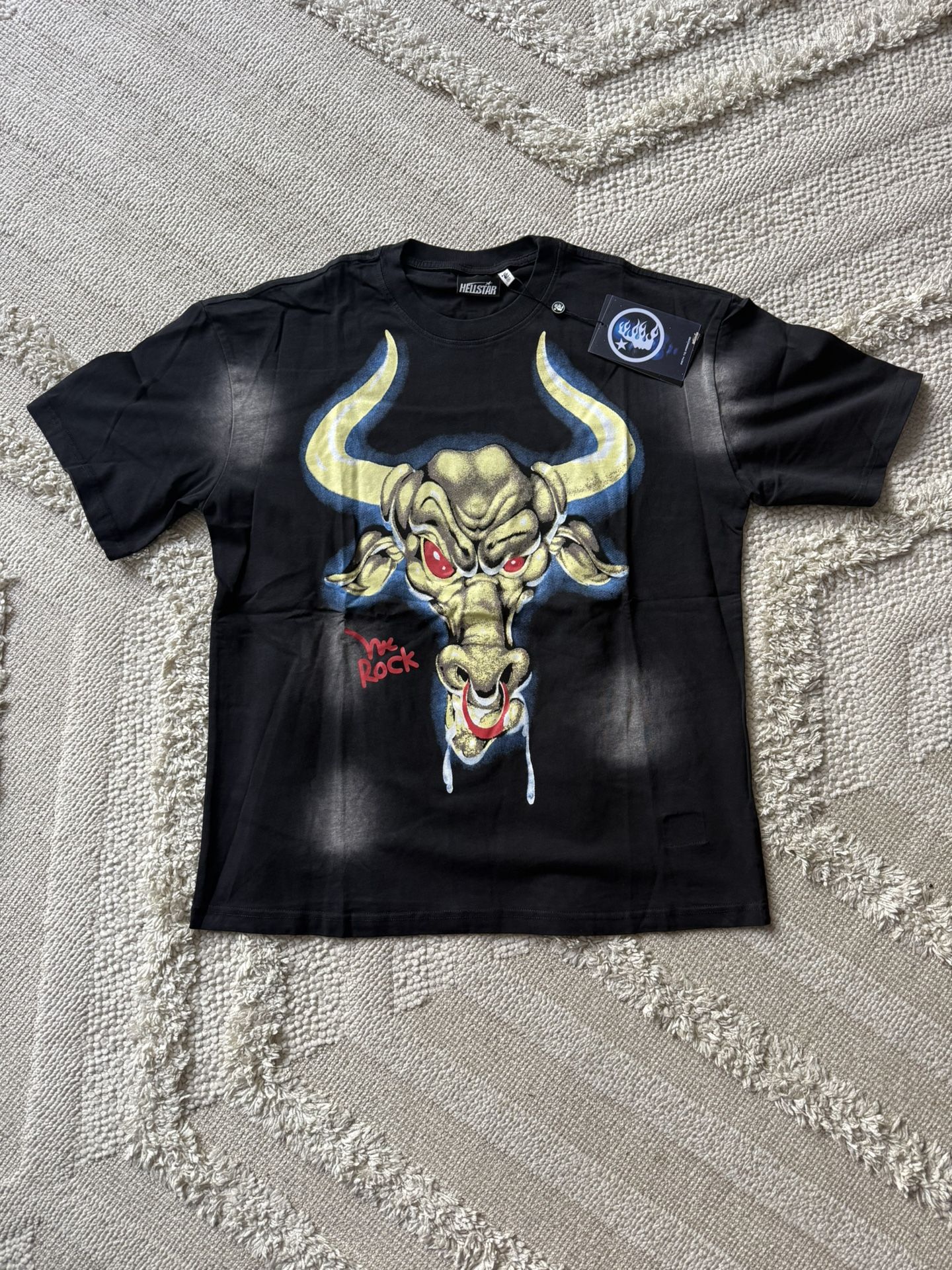 Hellstar “The Rock Bull” Tee (Black Edition) Size: L (Brand New w/ Tags)