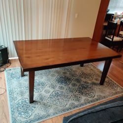 Wooden Table No Chairs 72x42