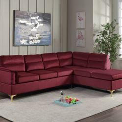 Red sectional