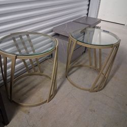Glass End Tables 