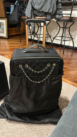 Black and gold suitcase, small size