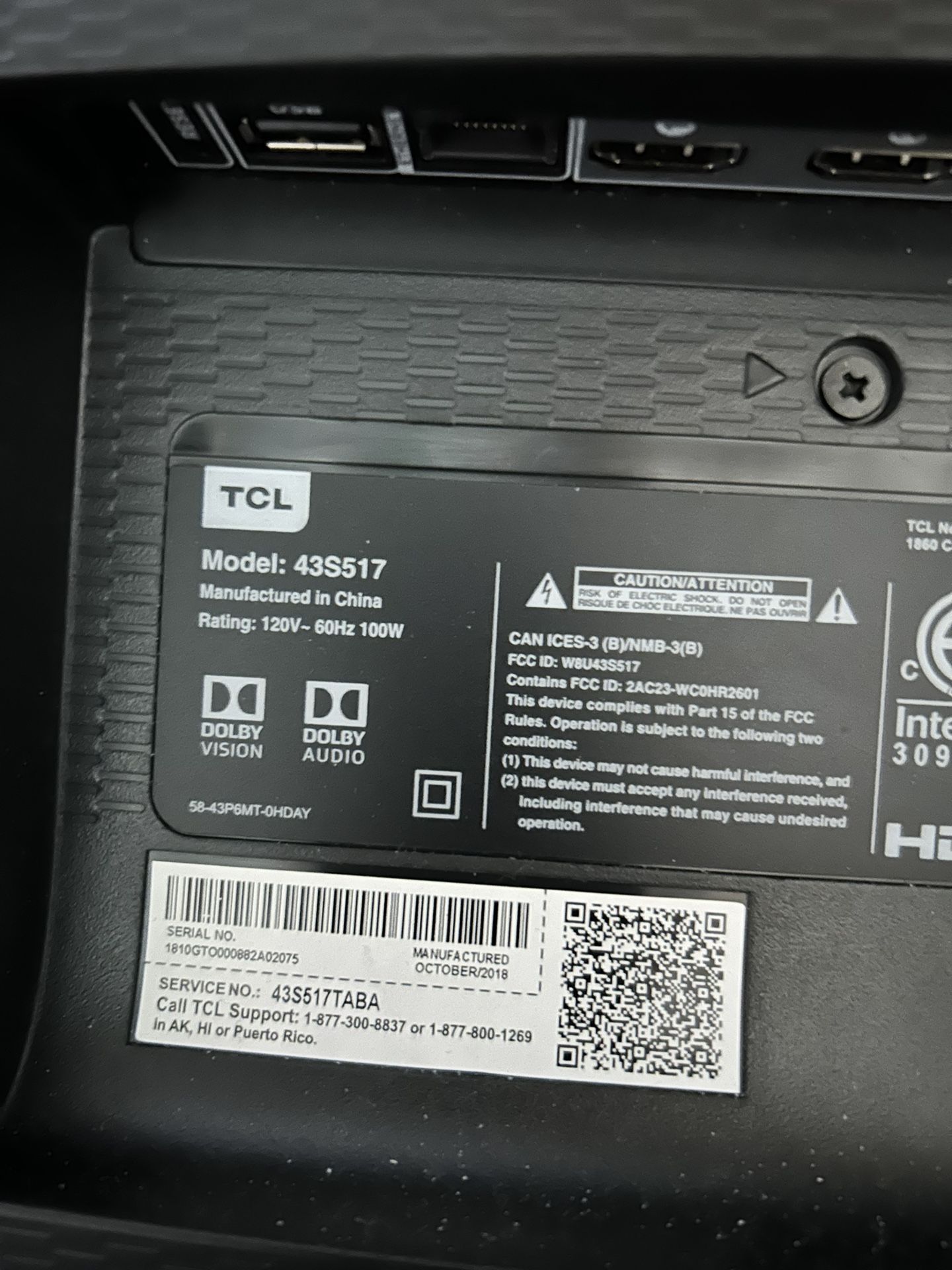 TCL Roku Tv 43 Inch
