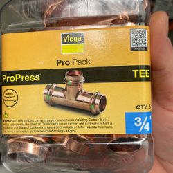 Copper Plumbing Tees 