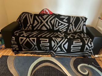 Free Leather Black Sleeper Futon