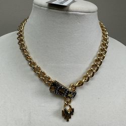 Beautiful Elizabeth Cole gold chain necklace
